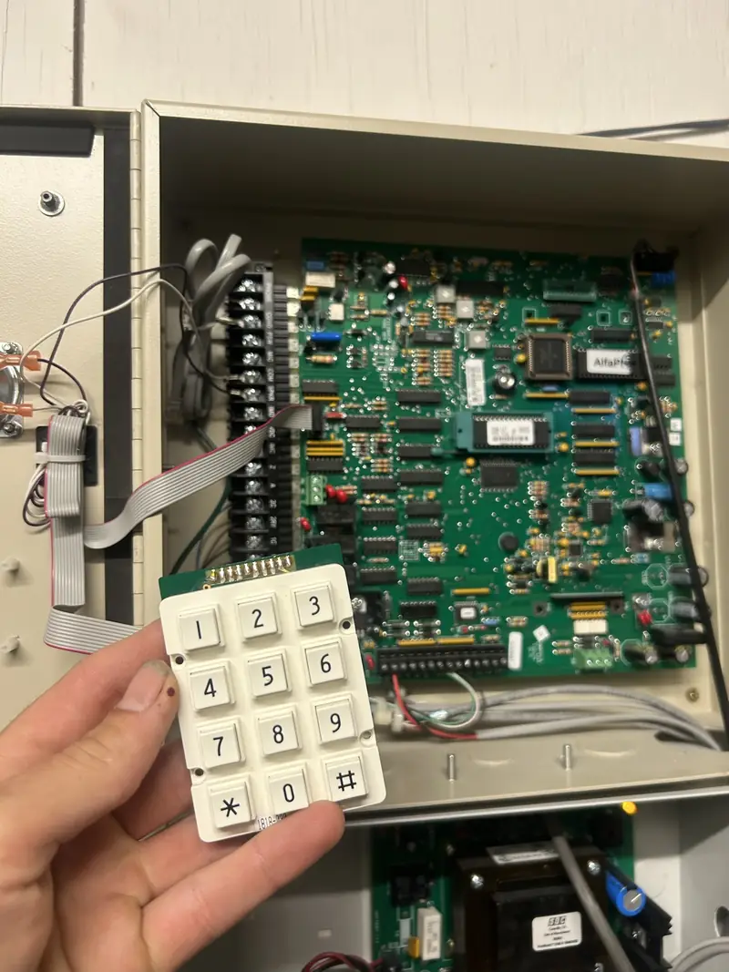 Apartment intercom keypad repair