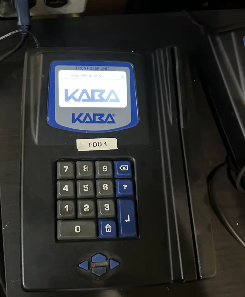 Front desk unit used to program hotel key cards